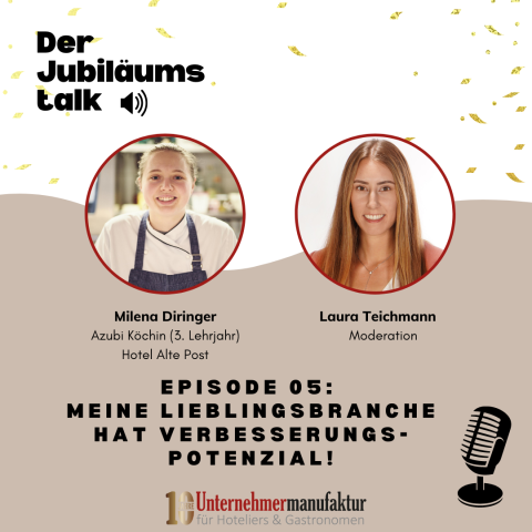 Jubiläumstalk mit Milena Diringer - Meine Lieblingsbranche hat Verbesserungspotenzial!